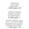 Sterling Silver/Rhodium-plated Polished Heart Name Plate