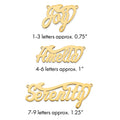 14k Yellow Gold  Polished Name Plate