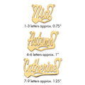 14k Yellow Gold Polished Heart Name Plate