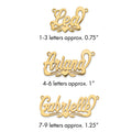 14k Yellow Gold Polished Heart Name Plate