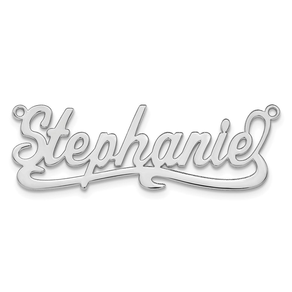 Sterling Silver/Gold-plated Polished Name Plate