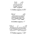 Sterling Silver/Gold-plated Polished Name Plate