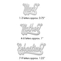 10k White Gold Polished Heart Name Plate