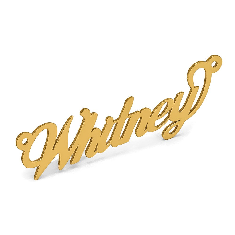 14k Yellow Gold Name Plate