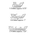 Sterling Silver/Rhodium-plated Name Plate