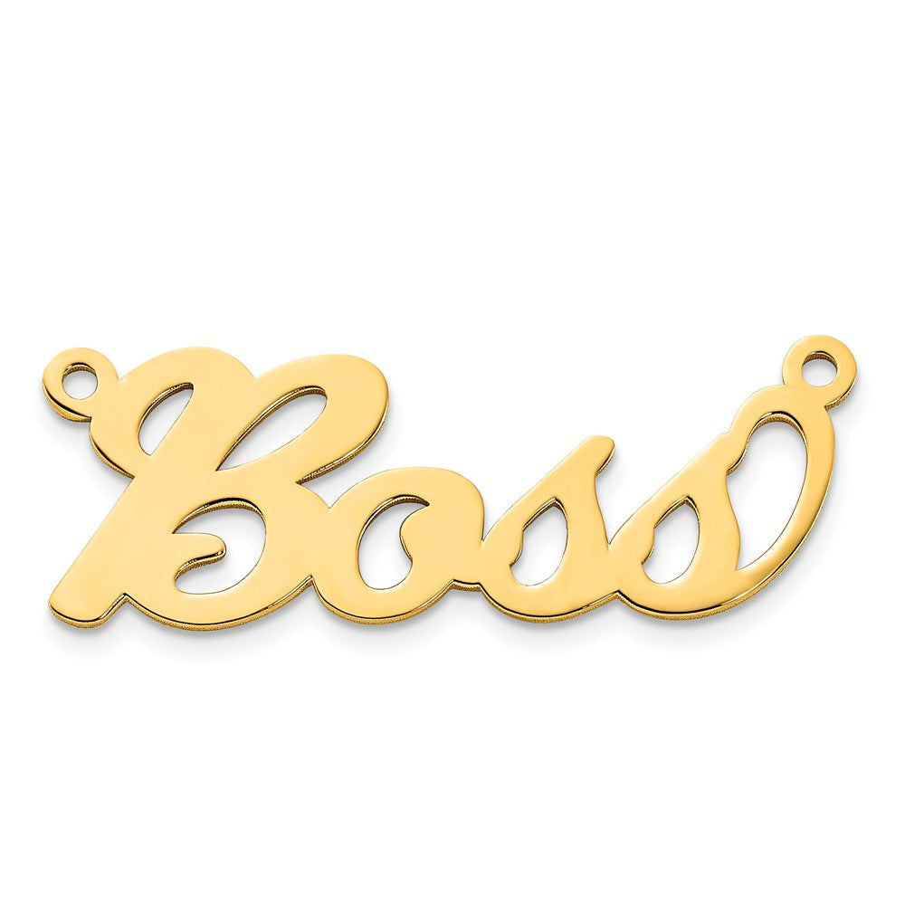 14k Yellow Gold Name Plate