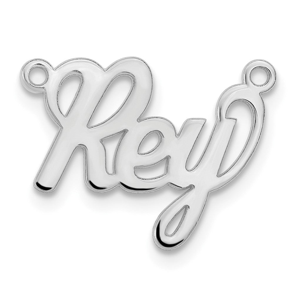 10k White Gold Name Plate