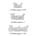 14k White Gold Polished Heart Name Plate