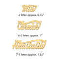 14k Yellow Gold Diamond-cut Name Plate