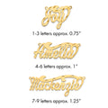 14k Yellow Gold Diamond-cut name Plate