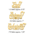 14k Yellow Gold Diamond-cut Heart Name Plate