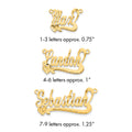 14k  Yellow Gold Diamond-cut Heart Name Plate