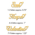 14k Yellow Gold Diamond-cut Name Plate