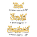 14k Yellow Gold Diamond-cut Heart Name Plate