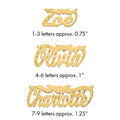 14k Yellow Gold Satin Diamond-cut Heart Name Plate