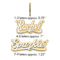 14k 3D Two-tone Polished Name Plate
