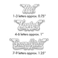 Sterling Silver/Rhodium-plated 3D Polished Hearts Name Plate