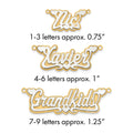 14k 3D Two-tone Polished Name Plate