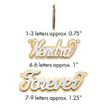 14k 3D Two-tone Polished Name Plate