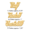 14k Yellow Gold 3D Diamond-cut Name Plate