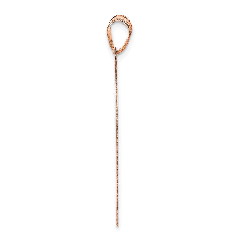 14k Rose gold Large Round Monogram Pendant