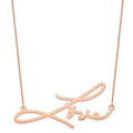 14k Rose Gold Signature Necklace