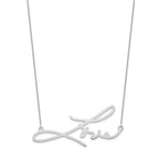 Sterling Silver/Rhodium-plated Signature Necklace