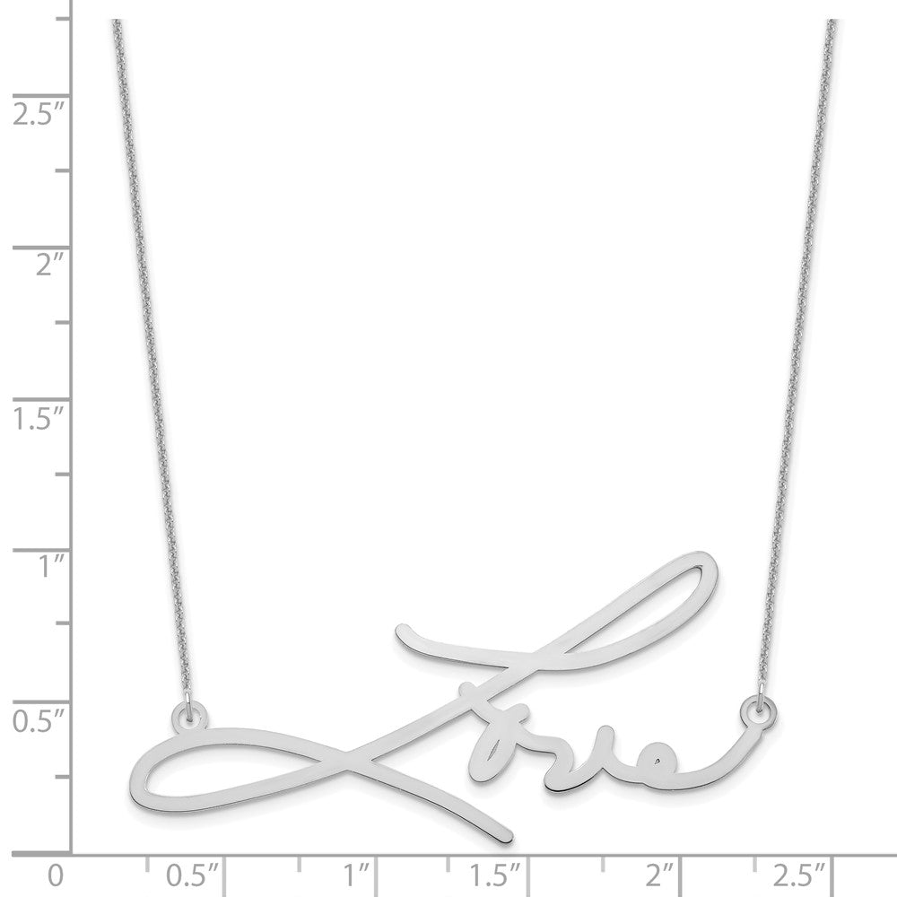 Sterling Silver/Rhodium-plated Signature Necklace