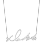 14k White Gold Signature Necklace