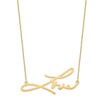 14k Yellow Gold Signature Necklace