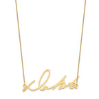 14k Yellow Gold Signature Necklace