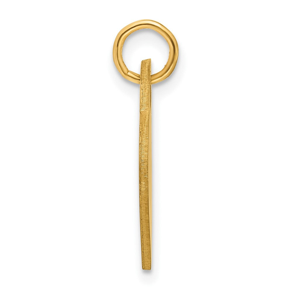 14k Yellow Gold Monogram Heart Charm