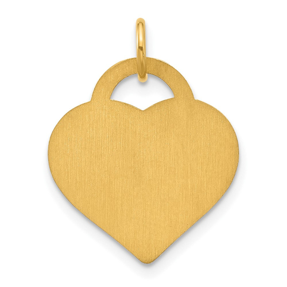 Sterling Silver/Gold-plated Monogram Heart Charm