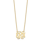 Sterling Silver/Gold-plated Small Monogram Necklace