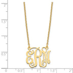 Sterling Silver/Gold-plated Small Monogram Necklace