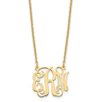 Sterling Silver/Gold-plated Small Monogram Necklace