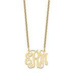 Sterling Silver/Gold-plated Medium Monogram Necklace