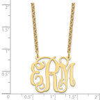 Sterling Silver/Gold-plated Medium Monogram Necklace