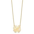 Sterling Silver/Gold-plated Small Monogram Necklace
