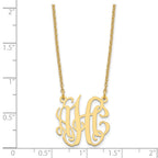 Sterling Silver/Gold-plated Small Monogram Necklace