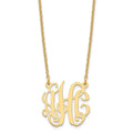 Sterling Silver/Gold-plated Small Monogram Necklace