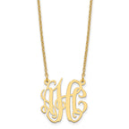 Sterling Silver/Gold-plated Small Monogram Necklace