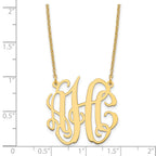 Sterling Silver/Gold-plated Small Monogram Necklace