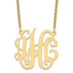 Sterling Silver/Gold-plated Medium Monogram Necklace