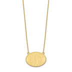 Sterling Silver/Gold-plated Brushed Monogram Necklace