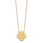 Sterling Silver/Gold-plated Clover Monogram Necklace