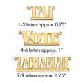 Sterling Silver/Gold-plated Underlined Name Plate