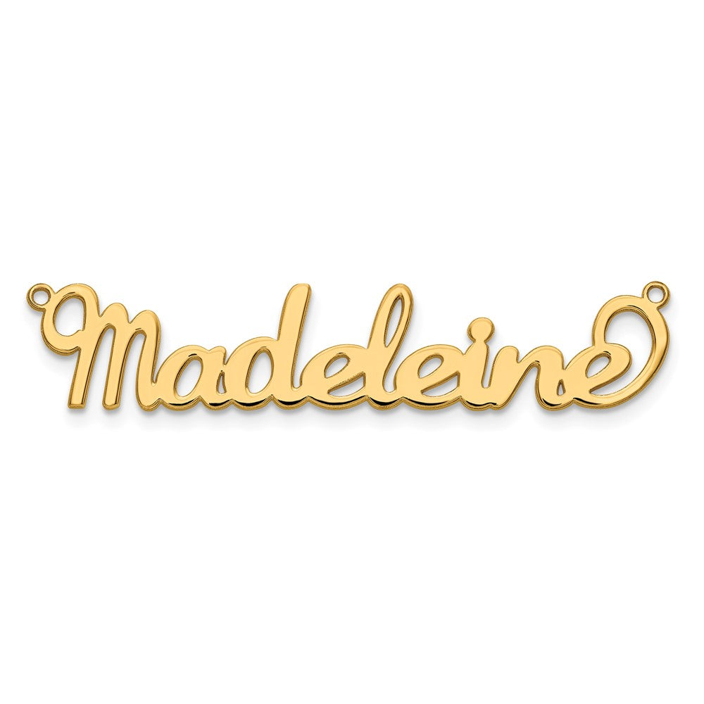 14k Yellow Gold Name Plate