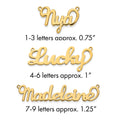 Sterling Silver/Gold-plated Name Plate