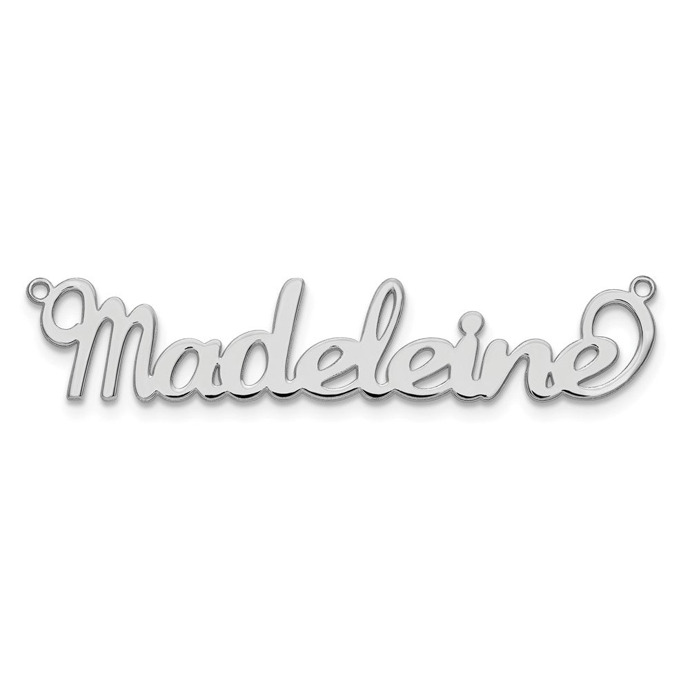 14k White Gold Name Plate